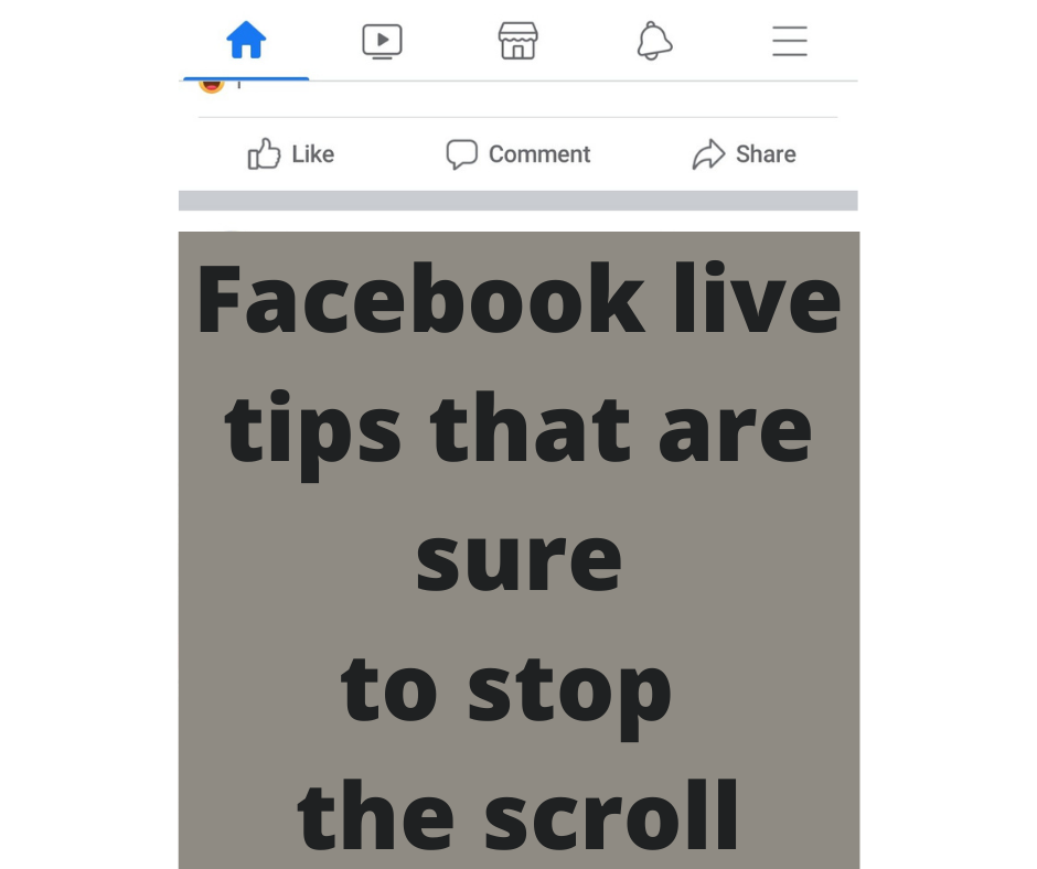 Facebook live tips